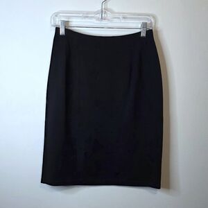 Eileen Fisher Black Pull-on Pencil Skirt Size XS